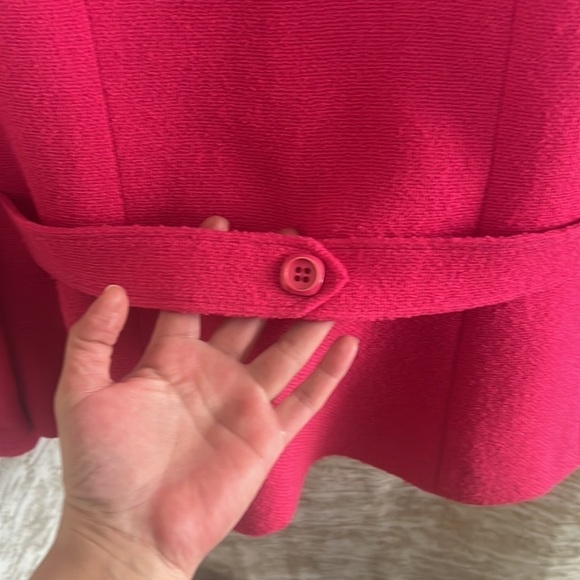 Vintage RARE Hot Pink Auckie Sanft Pure Virgin Wool Coat - Picture 8 of 16